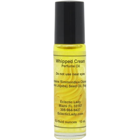 Whipped Cream Perfume Oil, 0.3 Oz Portable Roll-On Fragrance