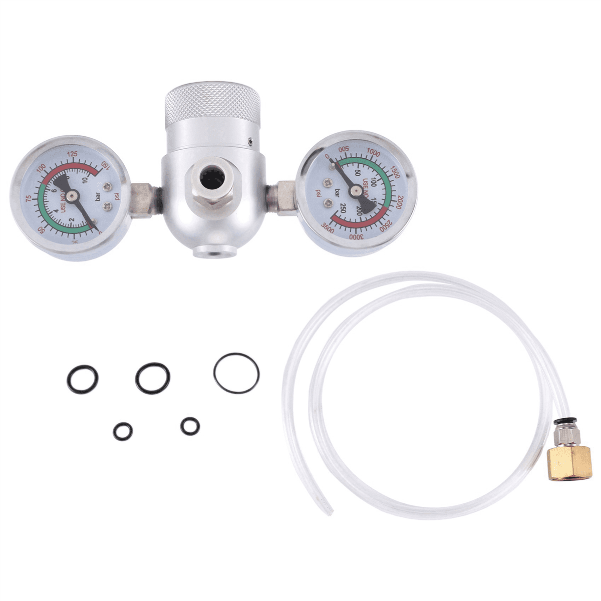 Whipped Cream Pressure Regulator Valve with Hose Line and Adapter for