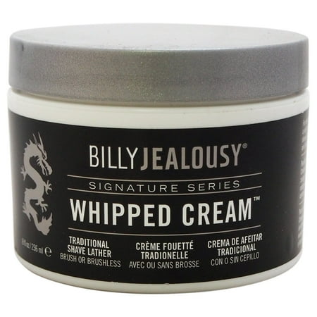 Whipped Cream Traditional Shave Lather by Billy Jealousy for Men, 8 oz