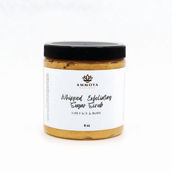 Whipped Exfoliating Sugar Scrub Gentle Face & Body Polishing Scrub for Smooth, Soft Skin