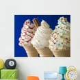 thumbnail image 1 of Whipped Ice Cream Cones Wall Mural Decal Sticker, Wallmonkeys Peel & Stick Vinyl Graphic (48 in W x 36 in H), 1 of 4