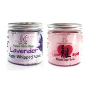 Whipped Lavender and Love Spell Sugar Scrub Soap 2 pcs