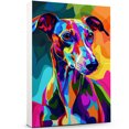 thumbnail image 1 of Whippet Dog Canvas Wall Art Poster Prints Colorful Pop Animal Art Wall Decor Dog Picture Artwork Pet Dog Painting Poster for Home Bedroom Living Room Decoration Framed, 1 of 6