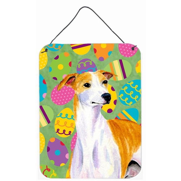 Whippet Easter Eggtravaganza Aluminum Metal Wall & Door Hanging Prints