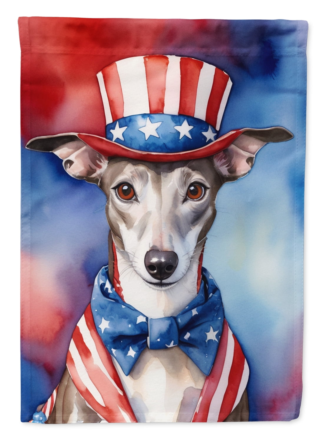 Whippet Patriotic American House Flag 28 in x 40 in