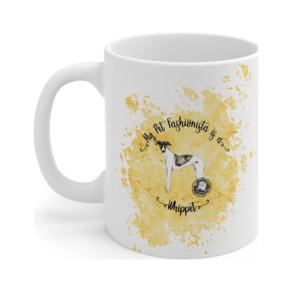 Whippet Pet Fashionista Mug