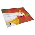 thumbnail image 1 of Whippet Red and Green Snowflakes Holiday Christmas Glass Cutting Board Large, 1 of 1