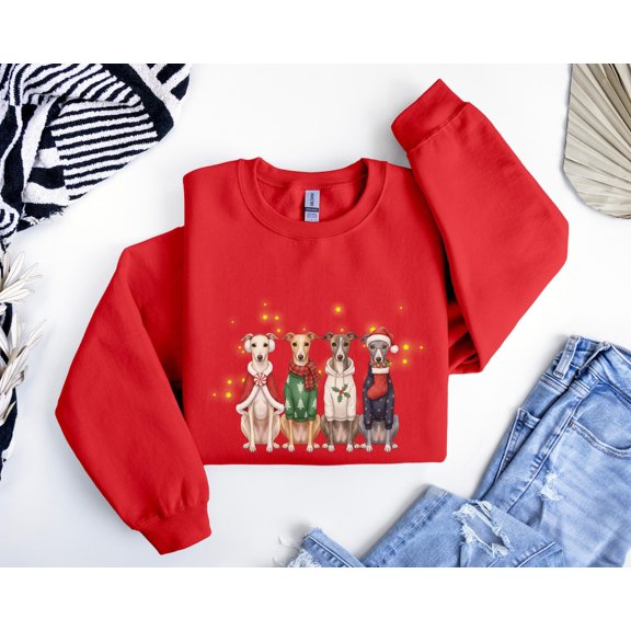 Whippet season Sweatshirt, Whippet Dog, season Dog Mom Shirt, Cute Greyhound Sweater, Crewneck for Dog Lovers, F7189 All Size S-5Xl