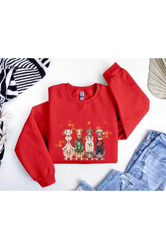 Whippet season Sweatshirt, Whippet Dog, season Dog Mom Shirt, Cute Greyhound Sweater, Crewneck for Dog Lovers, F7189 All Size S-5Xl