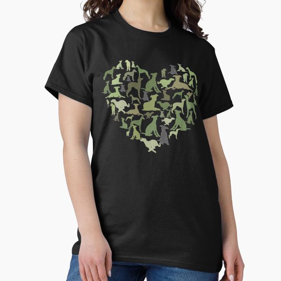Whippets H327, Premium Unisex Tee – Extended Sizes Up to 5XL