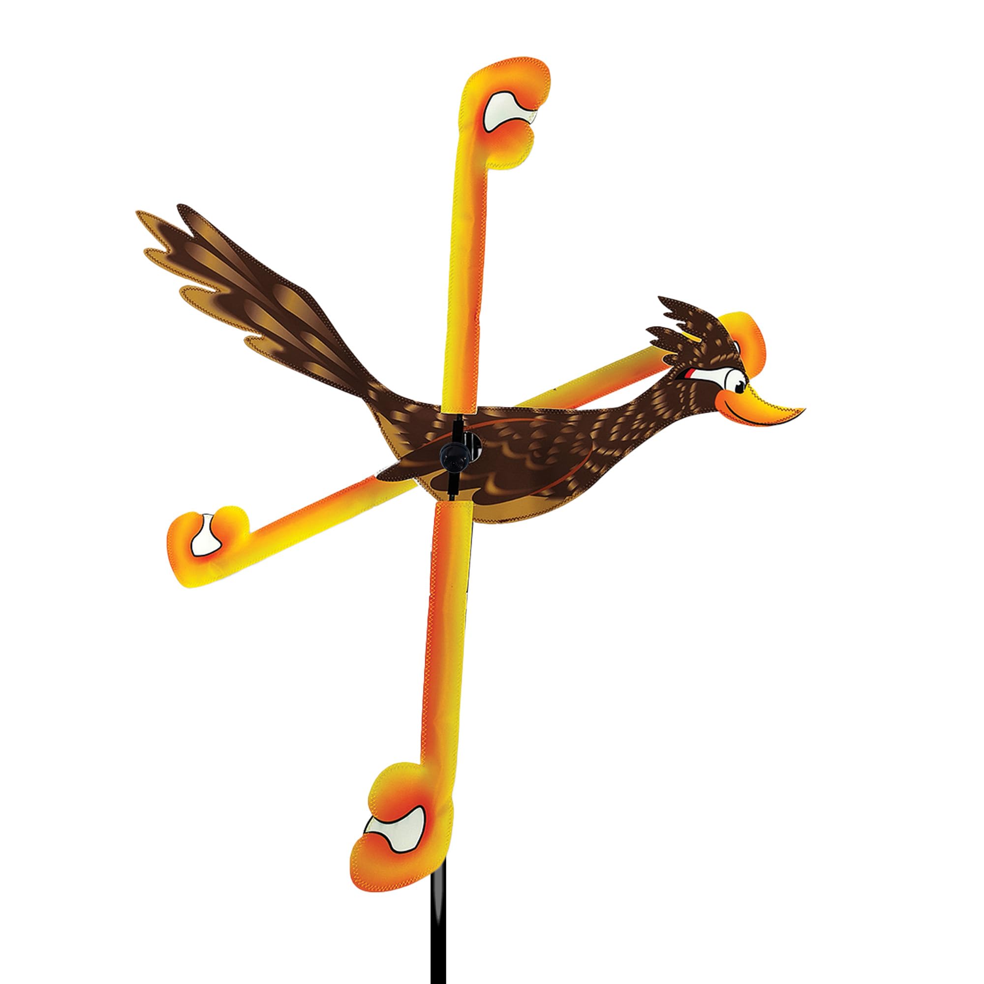 WhirliGig Spinner Road Runner - Windspinner Für Garten, 66cm, UV-beständig (inkl. Stange & Erdspieß)