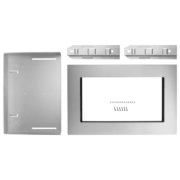 Whirlpool 1.6 Cu. Ft. Countertop Microwave Trim Kit, Stainless Steel, 30 In
