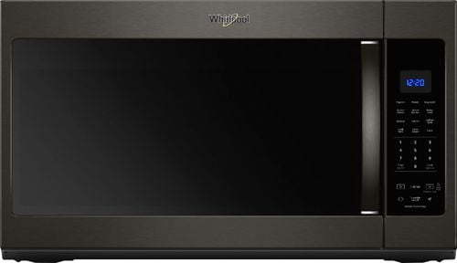 Whirlpool - 1.9 Cu. Ft. Over-the-Range Microwave with Sensor Cooking - Black stainless steel