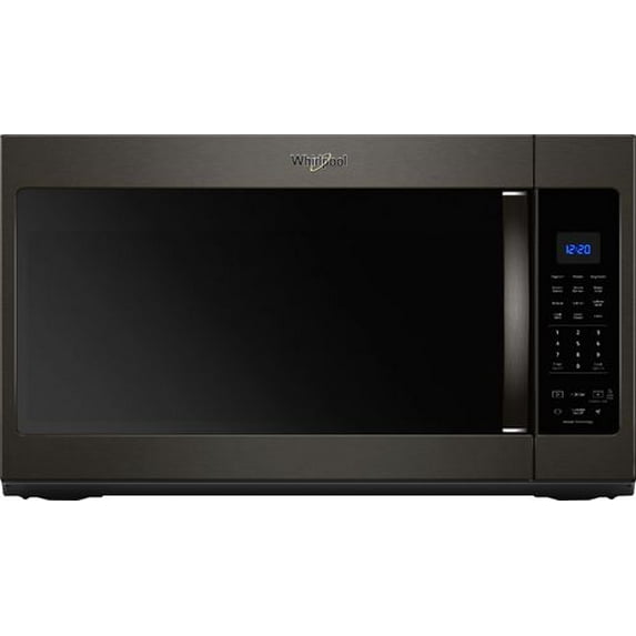 Whirlpool - 1.9 Cu. Ft. Over-the-Range Microwave with Sensor Cooking - Black stainless steel