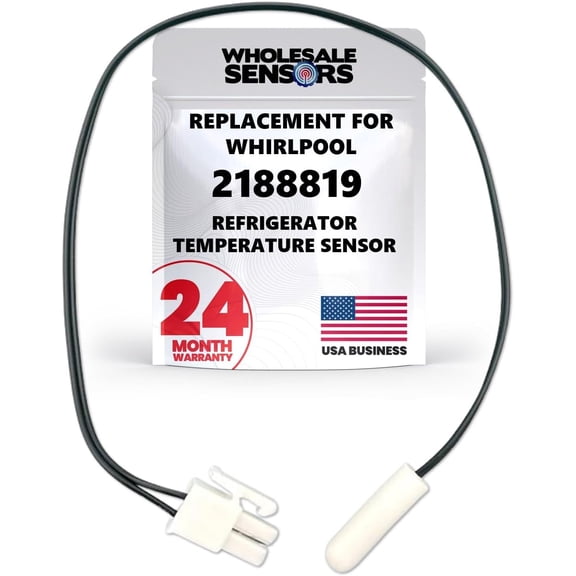 Whirlpool 2188819 Replacement Refrigerator Air Temperature Sensor Thermistor 24 Month Warranty