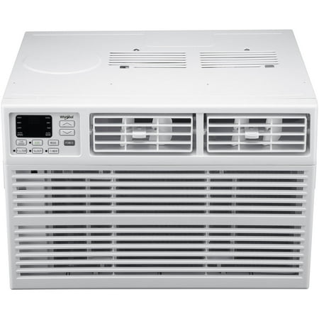 Whirlpool 24,000 BTU 230-Volt Window-Mounted Air Conditioner | Remote Control | AC for Rooms up to 1500 Sq.Ft | LCD Display | Auto-Restart | 24H Timer | White | WHAW242BW
