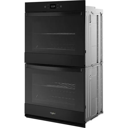 Whirlpool - 27" Smart Built-In Electric Convection Double Wall Oven with Air Fry - Black