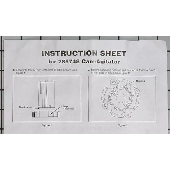 Whirlpool 285748 Washer Agitator Cam