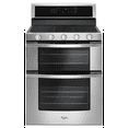 thumbnail image 1 of Whirlpool 30” 6.0 cu ft Gas Double Oven Range in Stainless Steel, 1 of 5