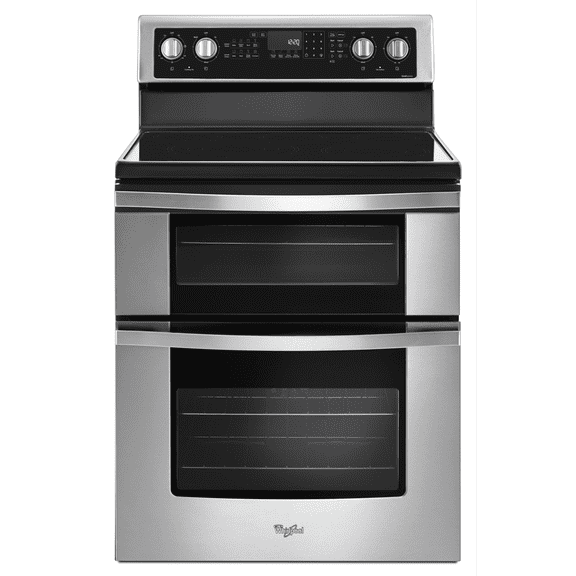 Whirlpool 30” 6.7 cu ft Double Oven Gas Range in Stainless Steel