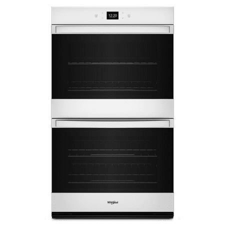 Whirlpool - 30" Smart Built-In Electric Convection Double Wall Oven with Air Fry - White