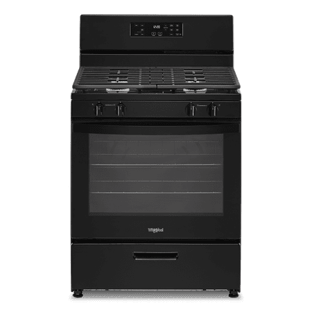 Whirlpool - 5.1 Cu. Ft. Freestanding Gas Range with Broiler Drawer - Black