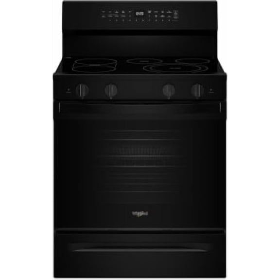 Whirlpool 30-inch Wide 5-Element 5.3 cu. ft. Smart Electric Freestanding Range with Air Cooking Technology