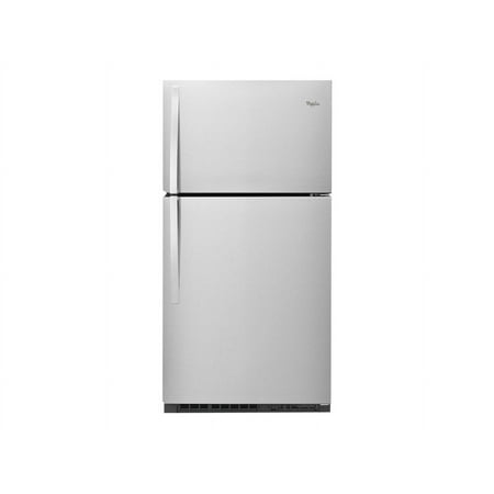 Whirlpool - 21.3 Cu. Ft. Top-Freezer Refrigerator - Monochromatic Stainless Steel