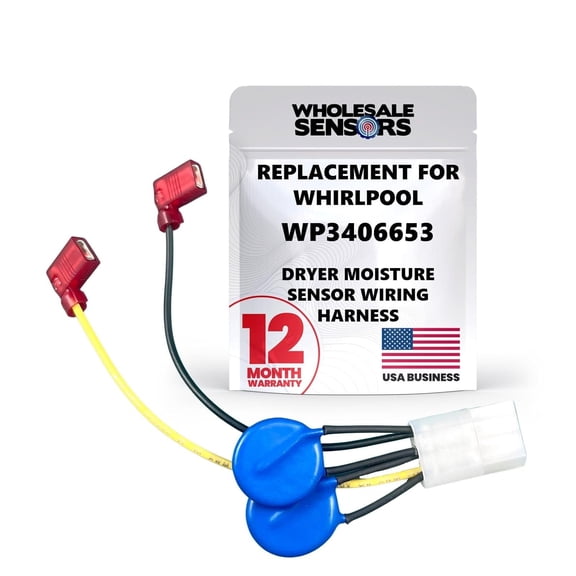 Whirlpool 3406653 WP3406653 Replacement Dryer Moisture Sensor Wiring Harness 12 Month Warranty