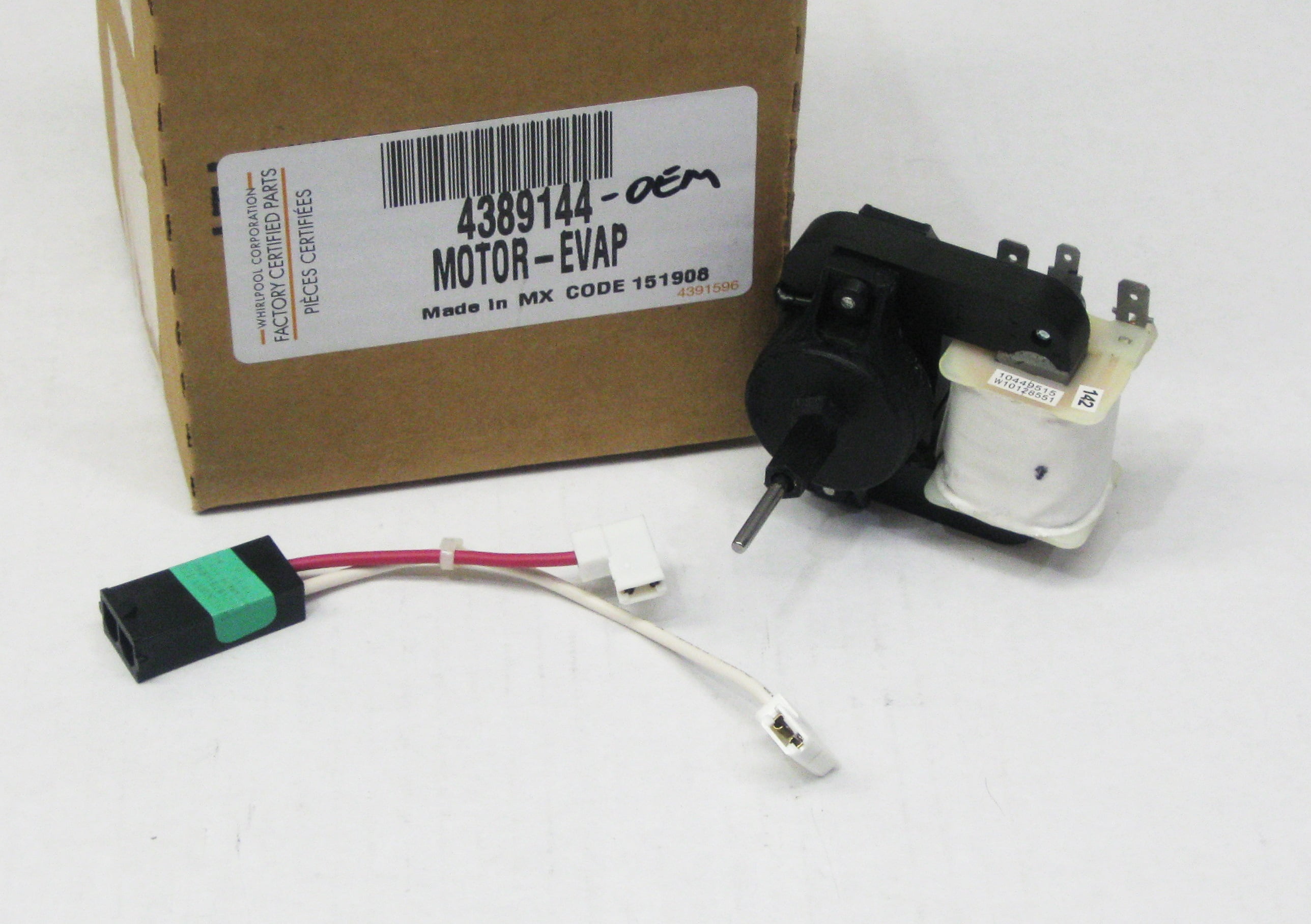 Whirlpool 4389144 Genuine Refrigerator Freezer Evaporator Fan Motor ...