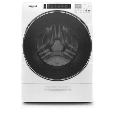 Whirlpool - 5.0 Cu. Ft. High Efficiency Stackable Front Load Washer with Steam and FanFresh - White