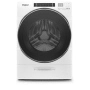 Whirlpool 5.0 cu ft High-Efficiency White Front Load Washing Machine with Load & GoTM XL Dispenser
