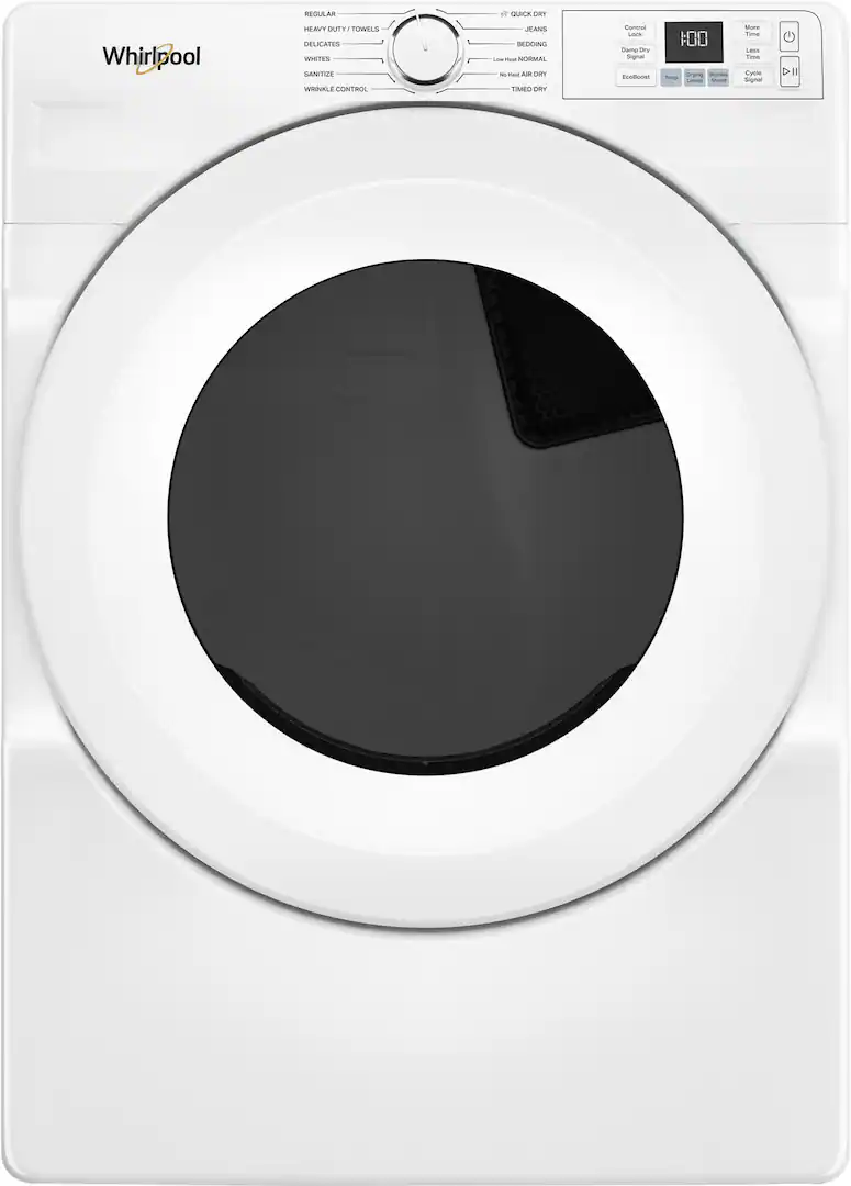 Whirlpool 7.4 Cu. Ft. Front Load Electric Dryer with Wrinkle Shield™ (WED4720RW, White)
