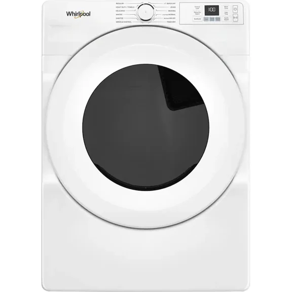 Whirlpool 7.4 Cu. Ft. Front Load Electric Dryer with Wrinkle Shield (WED4720RW, White)