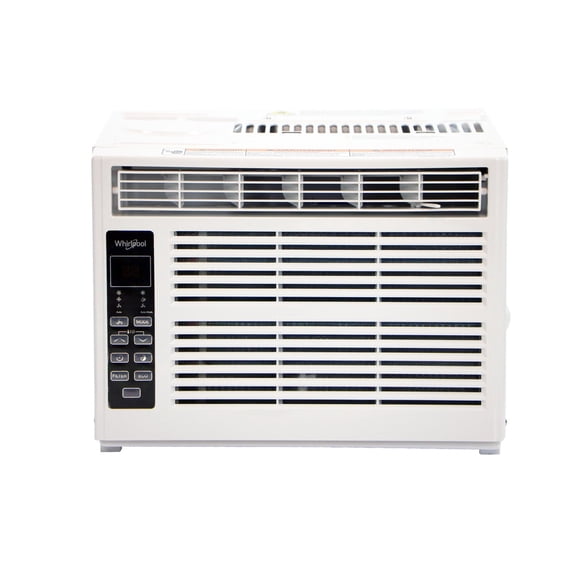 Whirlpool 8,000 BTU 115V Window-Mounted Air Conditioner with Remote Control, WHAW081CW