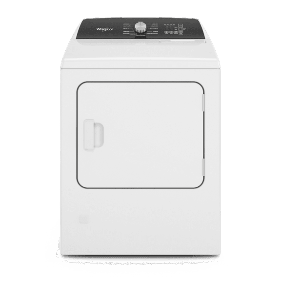 Whirlpool 7.0 cu ft Top Load Gas Moisture Sensing Dryer with Steam in White