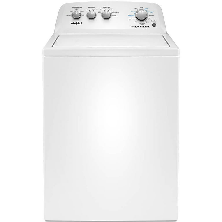 Whirlpool Brand New Model WTW4855HW 3.8 Cu. ft. Top Load Washer with Soaking Cycles 12 Cycles and Smooth Spiral Stainless Steel Wash Basket