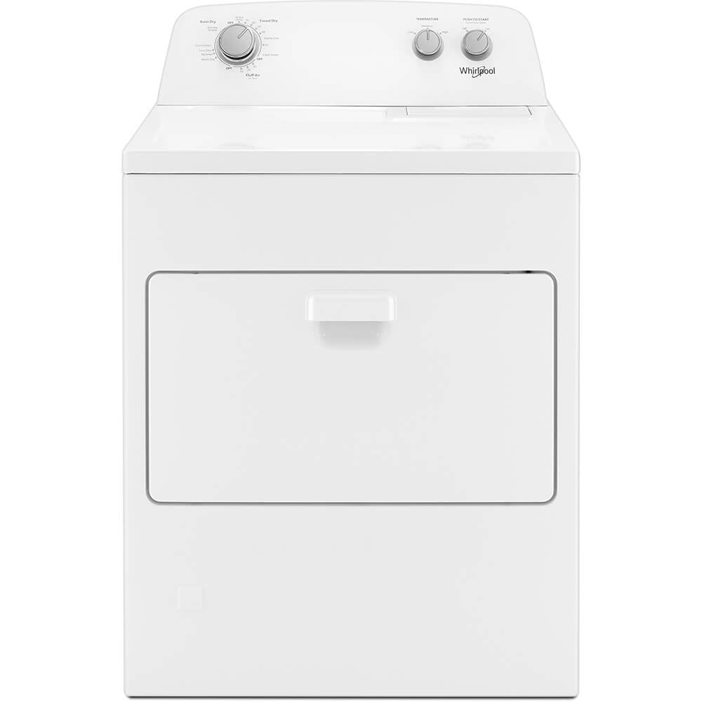 Whirlpool Brand New WED4850HW 7.0 Cu. ft. Top Load Electric Dryer with Auto Dry System. Product Height 43