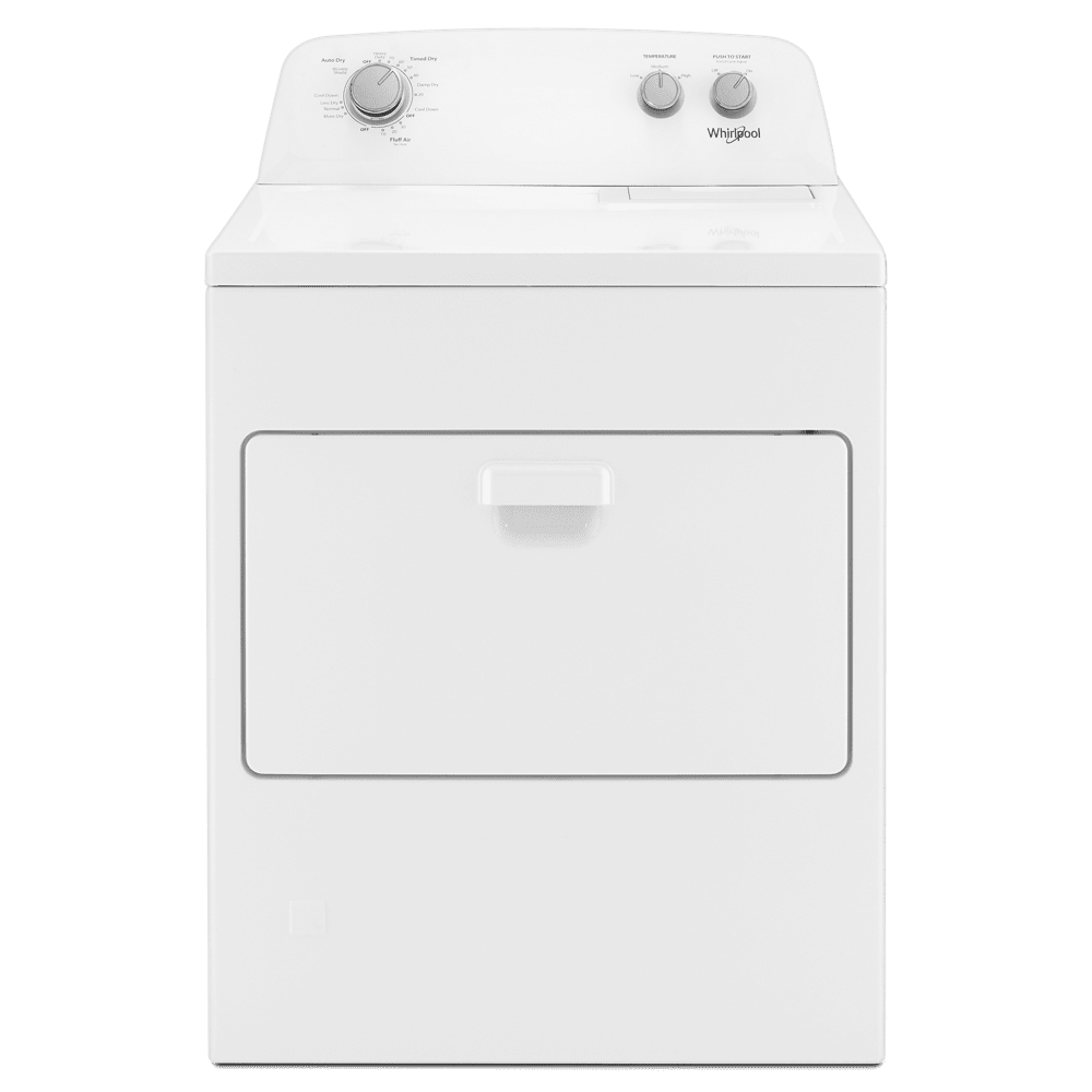Whirlpool Brand New WGD4850HW 7.0 Cu. ft. Auto Dry Gas Dryer - White, Dimensions: Depth 28 1/4", Height 43", Width 29".
