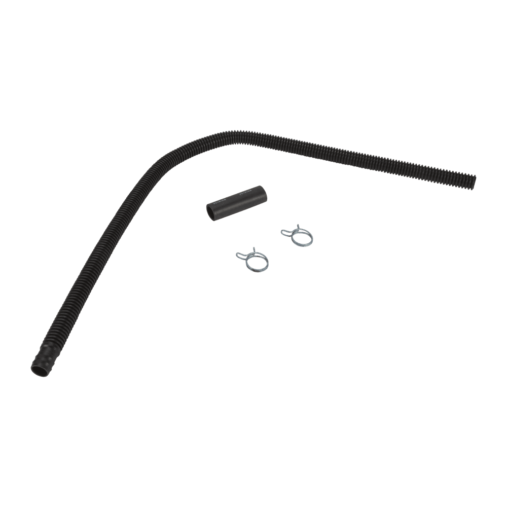 4-Foot Black Corrugated Washer Drain Hose Extension Kit
