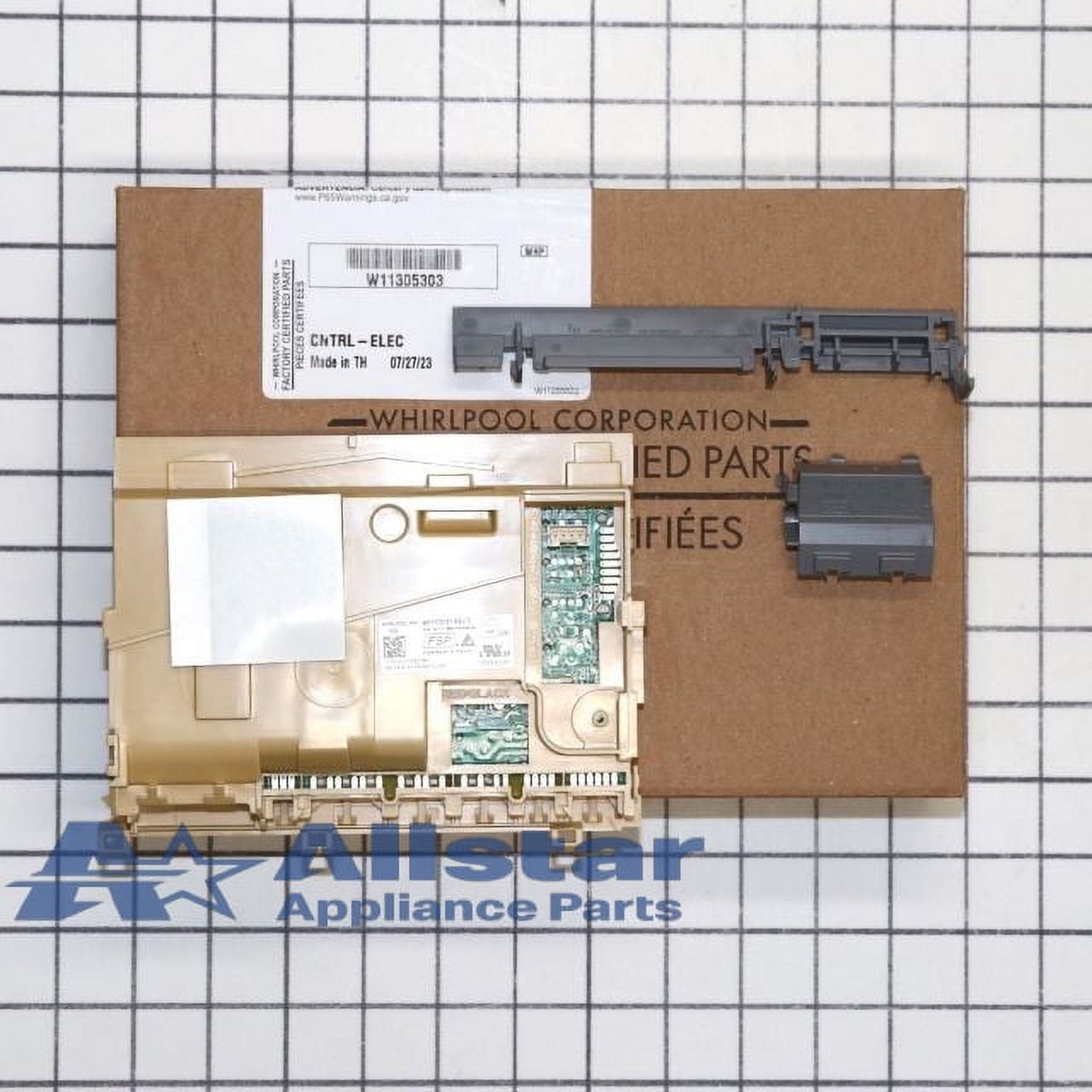Whirlpool Dishwasher Control Board W11305303