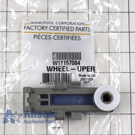 Whirlpool APLW11157084 Dishwasher Upper Dishrack Wheel Assembly