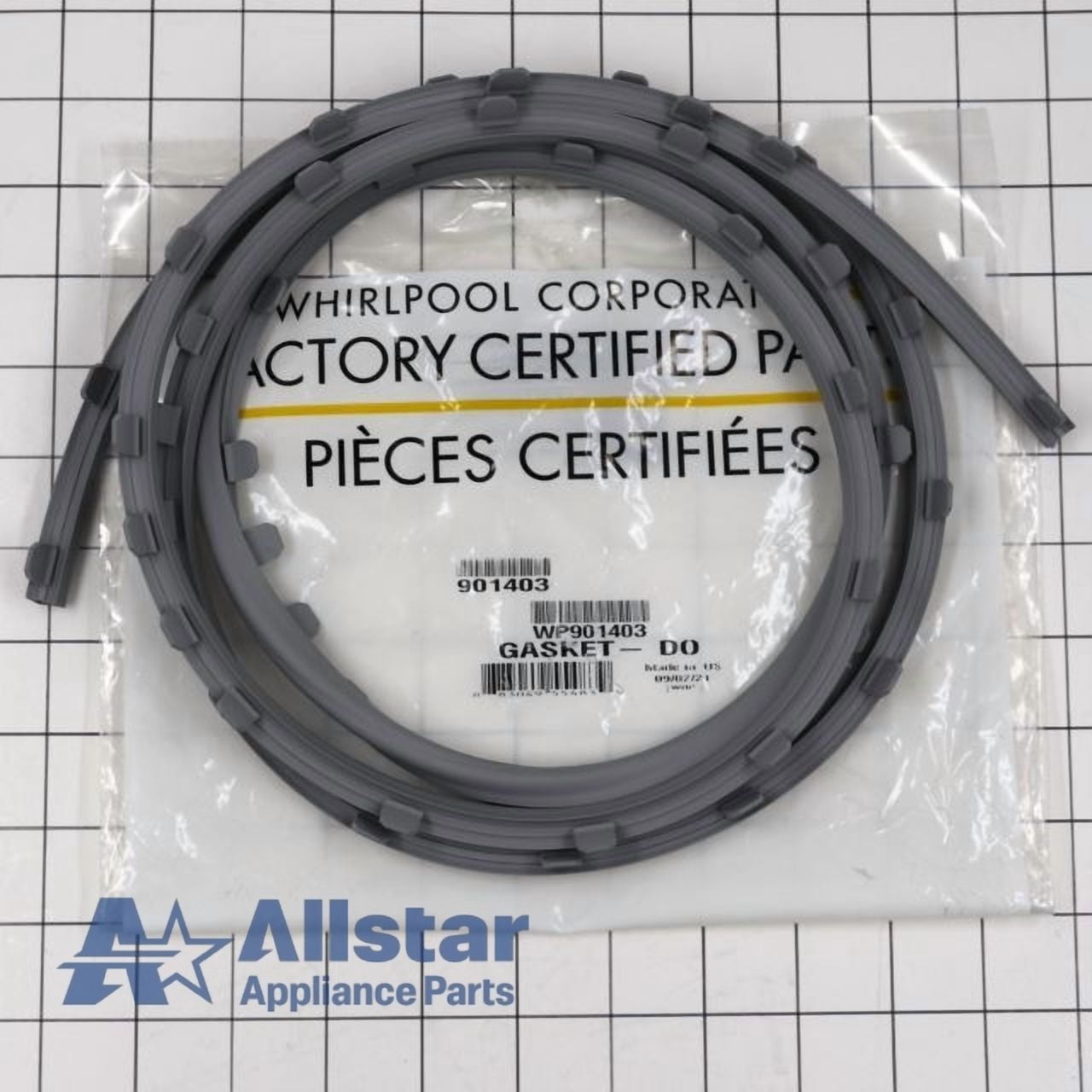 Whirlpool Dishwasher Door Seal WP901403