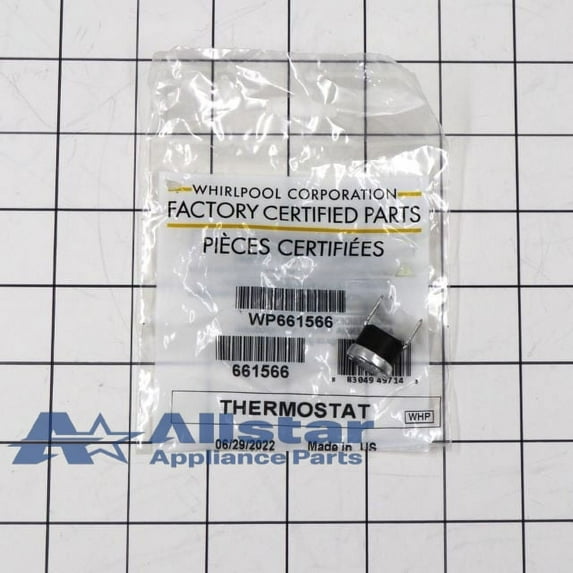 Whirlpool Dishwasher High Limit Thermostat WP661566