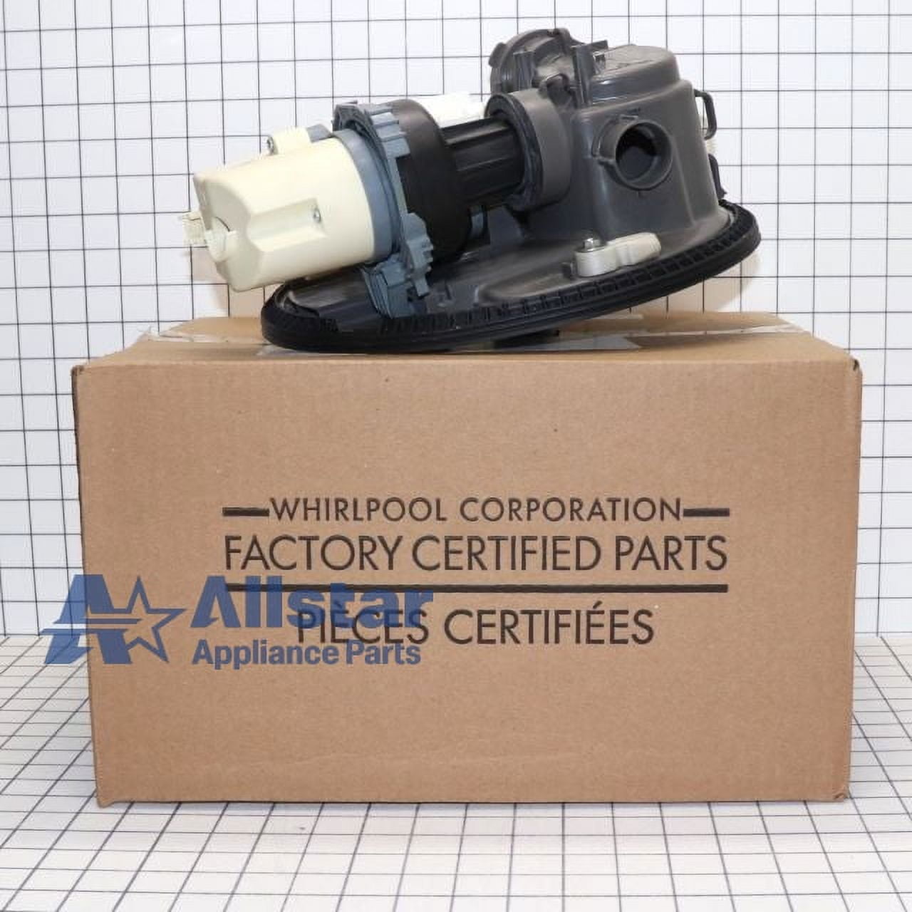 Whirlpool Dishwasher Pump and Motor Assembly WPW10482502