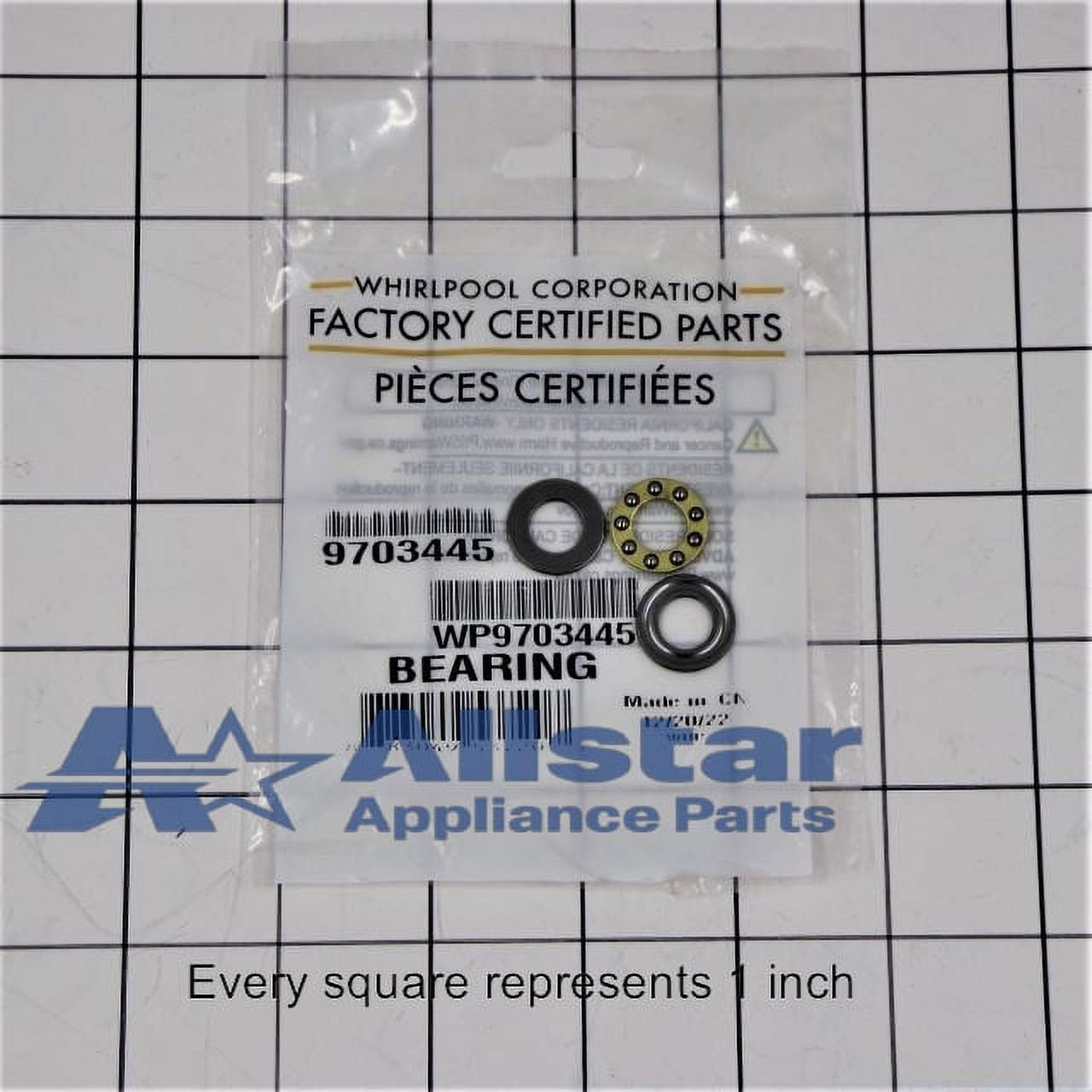 Whirlpool Dishwasher Thrust Bearing WP9703445