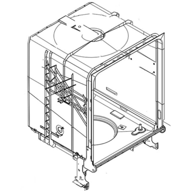 Whirlpool WPLW10909756 Dishwasher Tub Assembly