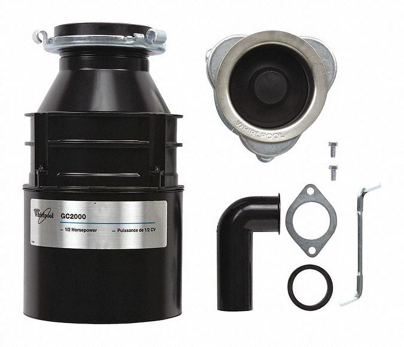 Whirlpool Disposer,1/2 HP,115V WG1202XH