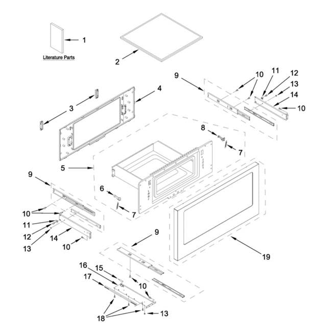 Whirlpool WPLW11201775 Drawer Glide for W11672511