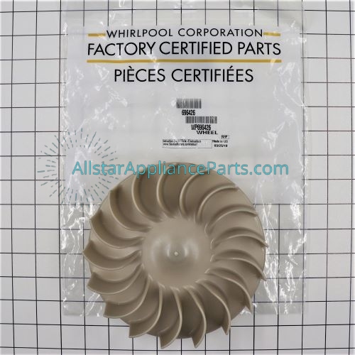 Whirlpool Dryer Blower wheel WP696426